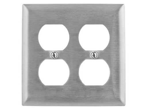 Bryant Wall Plate 2-Gang Duplex 430 Stainless Steel (SS82L)