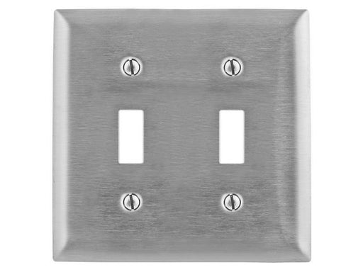 Bryant Wall Plate 2-Gang Switch 430 Stainless Steel (SS2L)