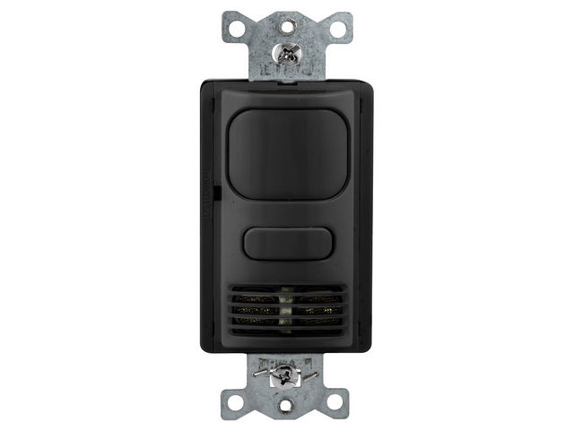 Bryant Wall Switch Vacancy Dual Technology 1 Relay 120/277V Black (MSD2001BK1)