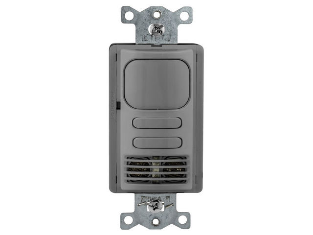 Bryant Wall Switch Vacancy Dual Technology 2 Relay 120/277V Gray (MSD2001GY2)