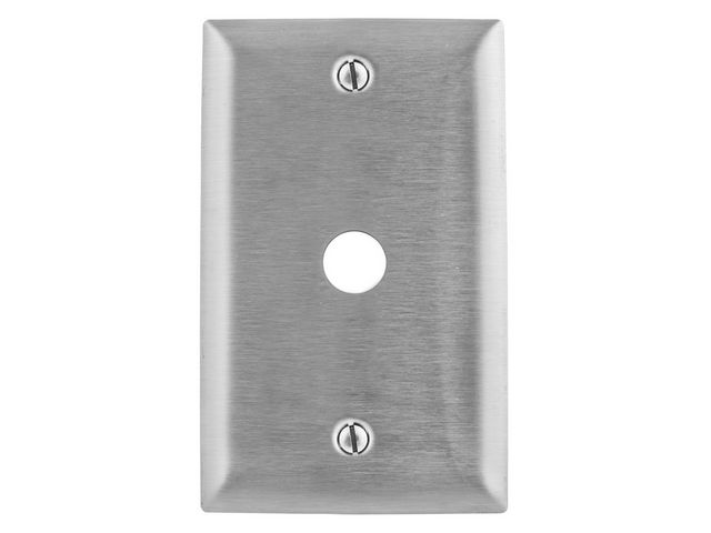 Bryant Wall Plate 1-Gang .38 Inch Stainless Steel (SS739)