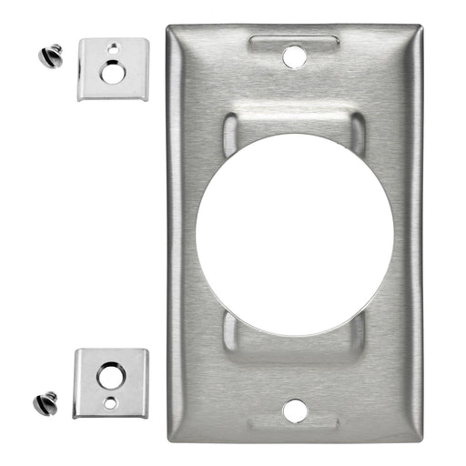 Bryant Wall Plate 1-Gang/1 50A Locking Stainless Steel (SS750)