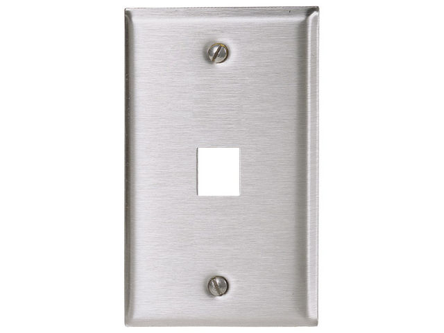 Bryant Wall Plate 1-Gang 1 Jack Stainless Steel (SST1473)