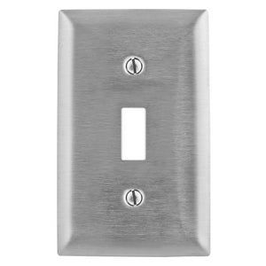 Bryant Wall Plate 1-Gang 347V Switch Stainless Steel (SS1C)