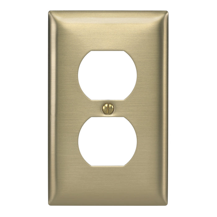 Bryant Wall Plate 1-Gang Duplex Brass (SB8)