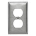 Bryant Wall Plate 1-Gang Duplex Receptacles 430 Stainless Steel (SS8L)