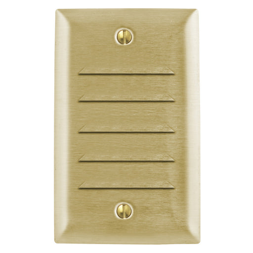 Bryant Wall Plate 1-Gang Louver Brass Plate (SBP771)