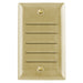 Bryant Wall Plate 1-Gang Louvre Brass (SB771)