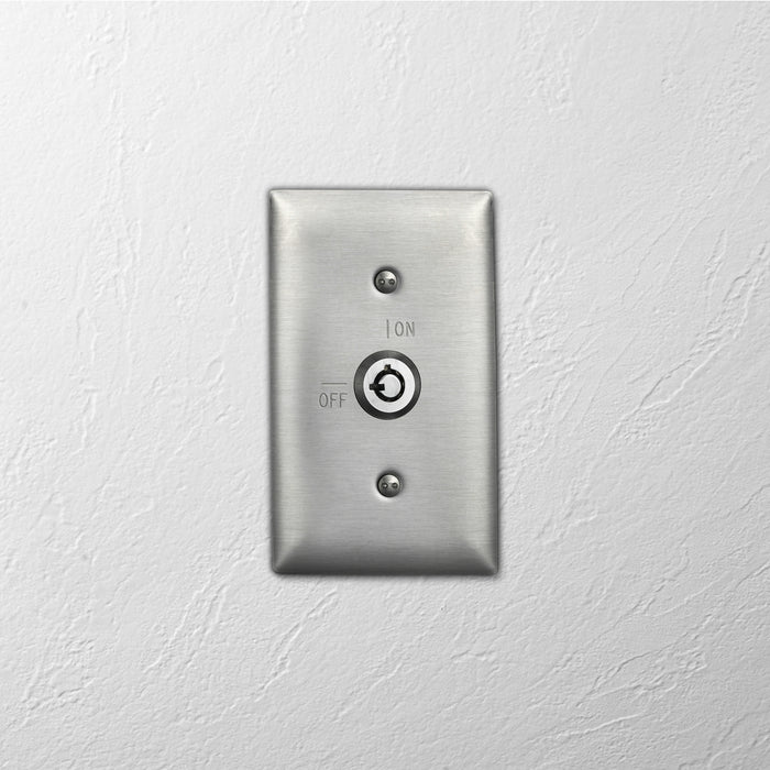 Bryant Wall Plate 1-Gang RKL Engraved On/Off Stainless Steel (SS12RKL)