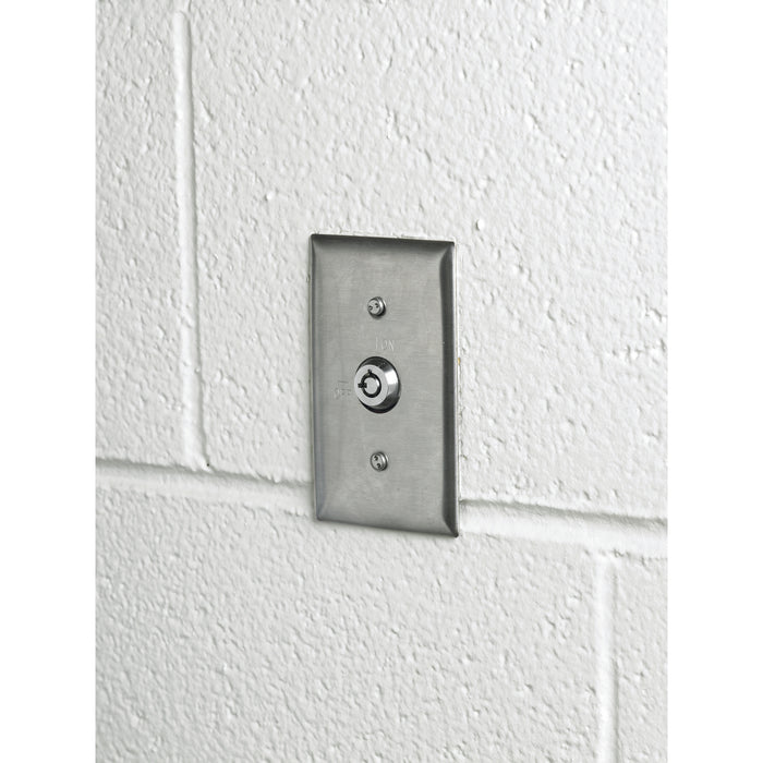 Bryant Wall Plate 1-Gang RKL Engraved On/Off Stainless Steel (SS12RKL)