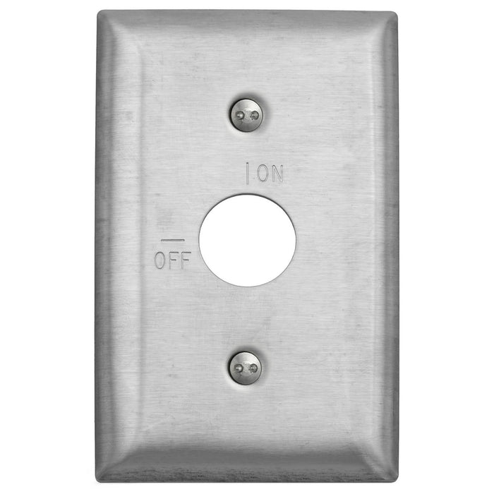 Bryant Wall Plate 1-Gang RKL Engraved On/Off Stainless Steel (SS12RKL)