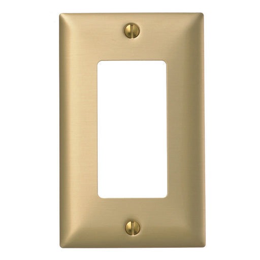 Bryant Wall Plate 1-Gang Style Opening Brass (SB26)