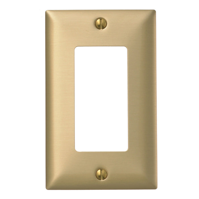 Bryant Wall Plate 1-Gang Style Opening Brass (SB26)