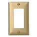 Bryant Wall Plate 1-Gang Style Opening Brass (SB26)