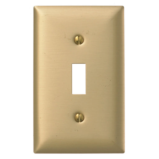 Bryant Wall Plate 1-Gang Toggle Brass Plate (SBP1)