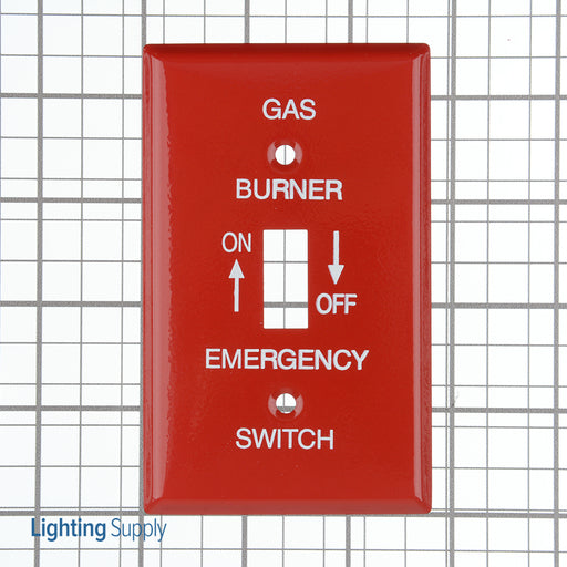 Bryant Wall Plate 1-Gang Toggle Emergency Gas (S2271GEM)