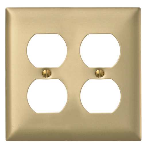 Bryant Wall Plate 2-Gang 2 Duplex Brass Plate (SBP82)