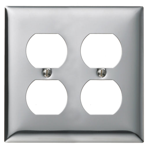 Bryant Wall Plate 2-Gang 2 Duplex Chrome Plated (SCH82)