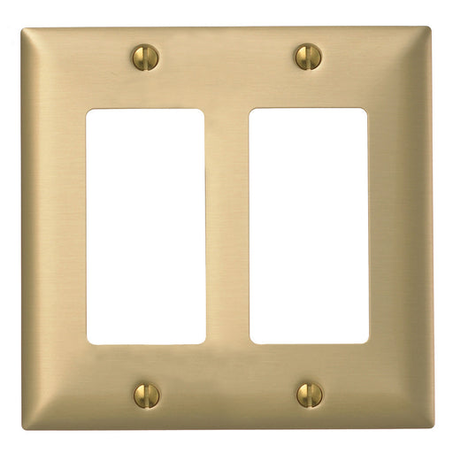 Bryant Wall Plate 2-Gang 2 Style Opening Brass (SB262)