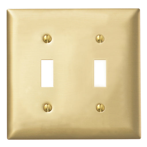 Bryant Wall Plate 2-Gang 2 Toggle Brass Plate (SBP2)