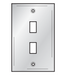 Bryant Wall Plate 2-Gang 4 Jack Stainless Steel (SST2474)