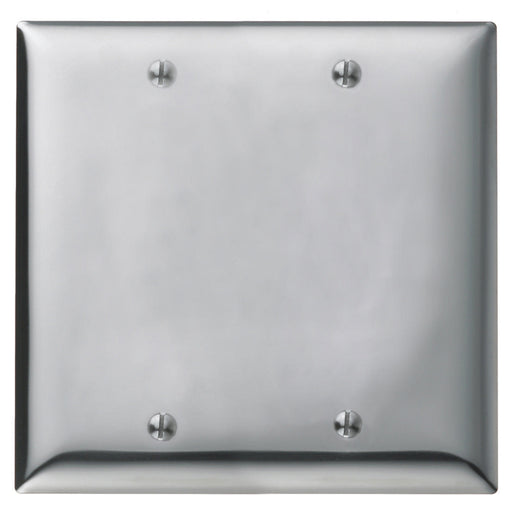 Bryant Wall Plate 2-Gang Blank Chrome Plated (SCH23)