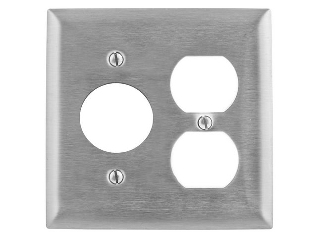 Bryant Wall Plate 2-Gang Duplex/1.60 Inch Stainless Steel (SS8720)
