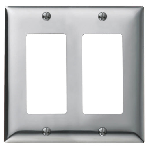 Bryant Wall Plate 2-Gang GFCI Chrome Plated (SCH262)