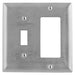 Bryant Wall Plate 2-Gang Switch/GFCI 430SS (SS126L)