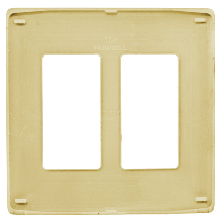 Bryant Wall Plate 2-Gang Decorator Snap-On Ivory (NPS262I)