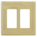 Bryant Wall Plate 2-Gang Decorator Snap-On Ivory (NPS262I)