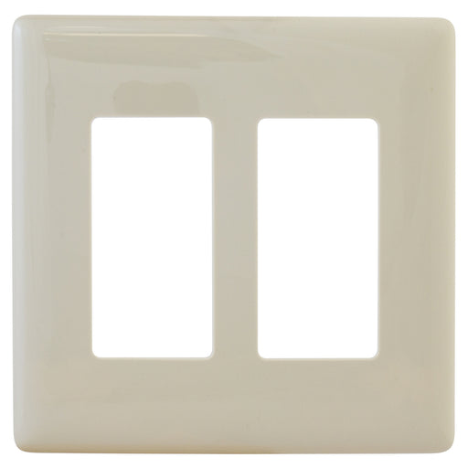 Bryant Wall Plate 2-Gang Decorator Snap-On Light Almond (NPS262LA)