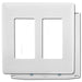 Bryant Wall Plate 2-Gang Decorator Snap-On White (NPS262W)