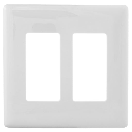 Bryant Wall Plate 2-Gang Decorator Snap-On White (NPS262W)