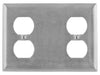 Bryant Wall Plate 3-Gang Duplex/Blank/Duplex Stainless Steel (SS8147)