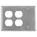 Bryant Wall Plate 3-Gang Duplex/Duplex/Blank Stainless Steel (SS211)