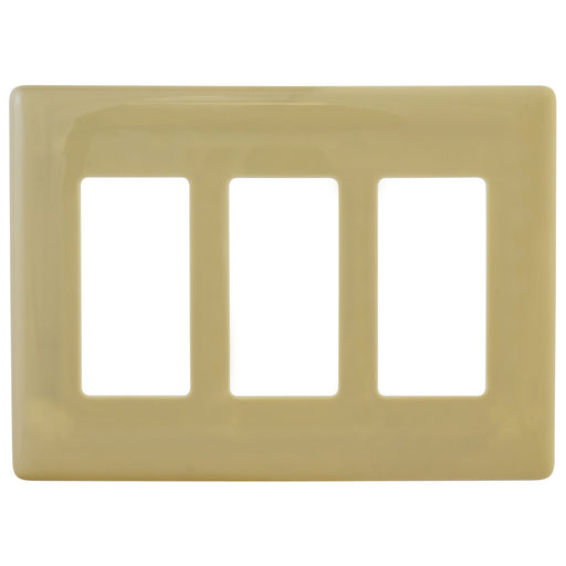 Bryant Wall Plate 3-Gang Decorator Snap-On Ivory (NPS263I)