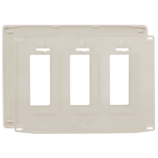 Bryant Wall Plate 3-Gang Decorator Snap-On Light Almond (NPS263LA)