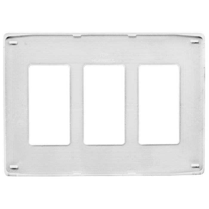 Bryant Wall Plate 3-Gang Decorator Snap-On White (NPS263W)