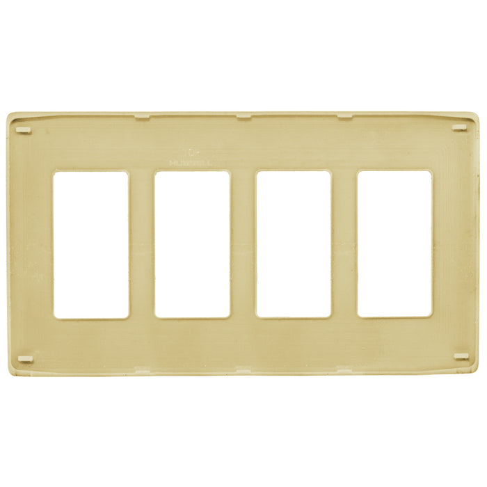 Bryant Wall Plate 4-Gang Decorator Snap-On Ivory (NPS264I)