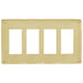 Bryant Wall Plate 4-Gang Decorator Snap-On Ivory (NPS264I)