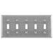 Bryant Wall Plate 5-Gang 347V Switch Stainless Steel (SS5C)