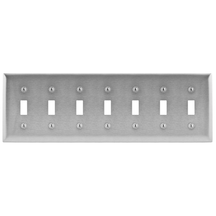 Bryant Wall Plate 7-G Switch Stainless Steel (SS607)