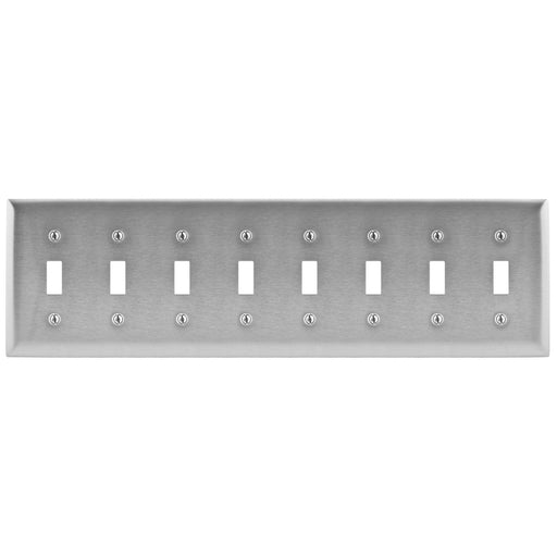 Bryant Wall Plate 8-G Switch Stainless Steel (SS608)