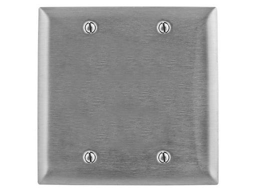 Bryant Wall Plate Jumbo 2-Gang Blank Stainless Steel (SSJ23)