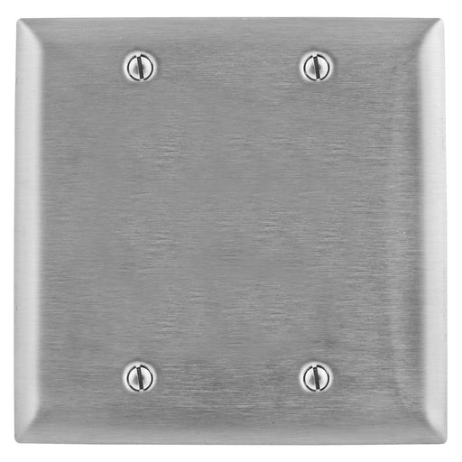 Bryant Wall Plate Jumbo 2-Gang Blank Stainless Steel (SSJ23)