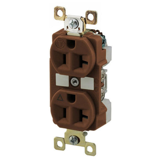 Bryant Weather Resistant Receptacles Duplex Industrial Grade 20A 125V Brown (BRY5362IGWR)