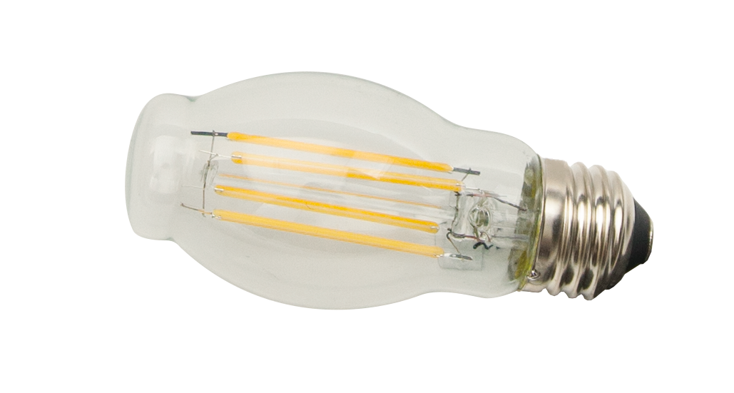 TCP LED Classic Filament A-Lamp BT15 60W 2700K Clear E26 Base (FBT15D6027EC)