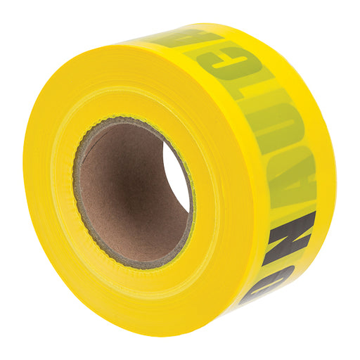 NSI 3 Inch Yellow Barricade Tape Inch Caution Inch (BT-305)