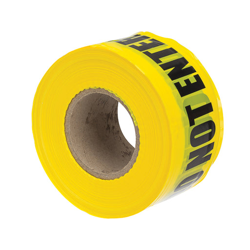 NSI 3 Inch Yellow Barricade Tape Inch Caution Do Not Enter Inch (BT-308)